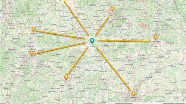 Halle mieten Garage Oettingen Bayern Anfahrt